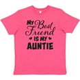thumbnail image 3 of Inktastic My Best Friend is My Auntie with Hearts Youth T-Shirt, 3 of 5