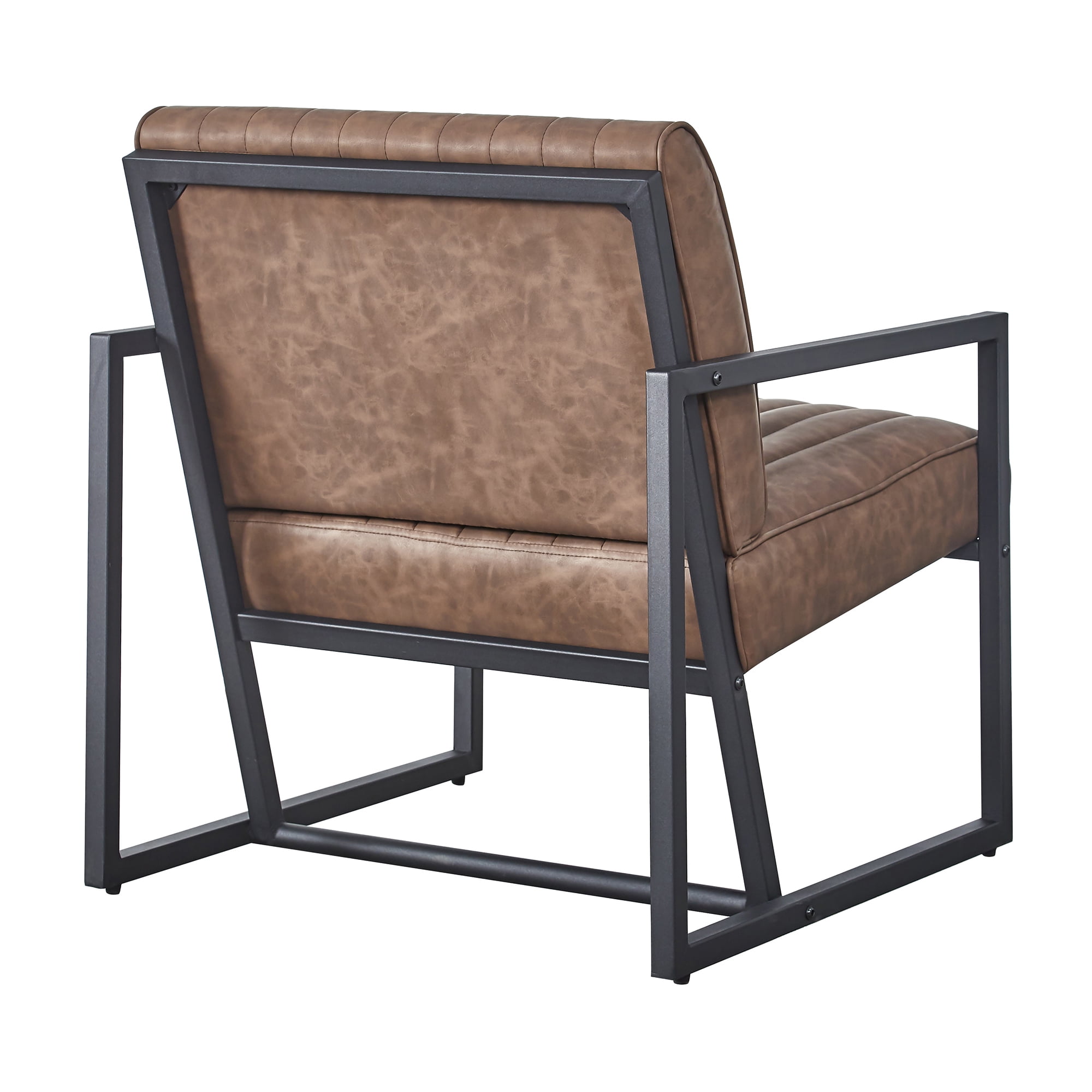 Kadyn Arm Chair, Single Sofa Chairs for Bedroom, Fabric Armchair for Living Room, Dark Brown