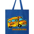 thumbnail image 3 of Inktastic How I Roll School Bus Tote Bag, 3 of 3