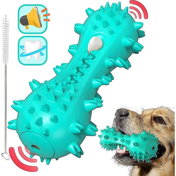 Juguetes para perros, juguetes para masticar perros, cepillos de dientes para perros, regalo de caucho natural duradero resistente a las mordeduras