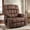 Light brown, variant on REHOUSING Adult Velvet Massaging and Heat Recliners with Cup Holders and Side Pockets, Brown