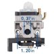 thumbnail image 2 of Carburetor Gasket Spark Plug Fuel Pipe Assembly For Gx25 Gx35 Gx 25 35 Hht35 Hht35s Fg110 Lawn Mowe, 2 of 5