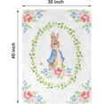thumbnail image 3 of Freedom Rabbit Ultra Soft Fleece Blanket 30x40in, Cute Rabbit Blanket, Gender Neutral, 3 of 6