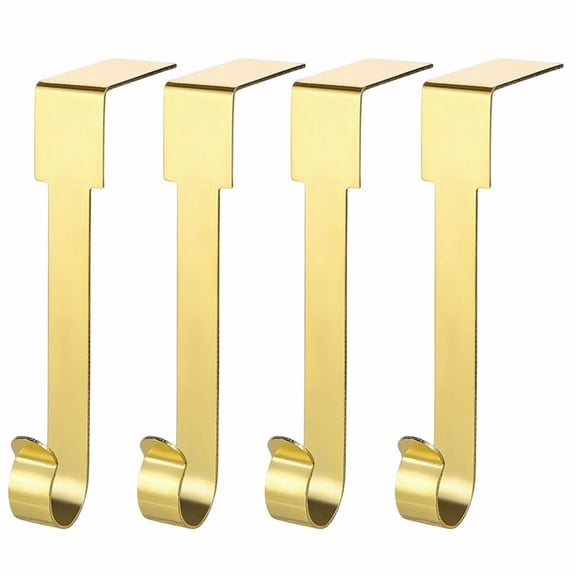 4 Pack Christmas Stockings Holder Stainless Steel Durable Anti Rust Right Angle Design Multiple Scenes