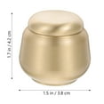 thumbnail image 2 of EeaseCA Brass Tea Container Golden Tea Can Tea Sealed Jar Multi-function Storage Jars, 2 of 8