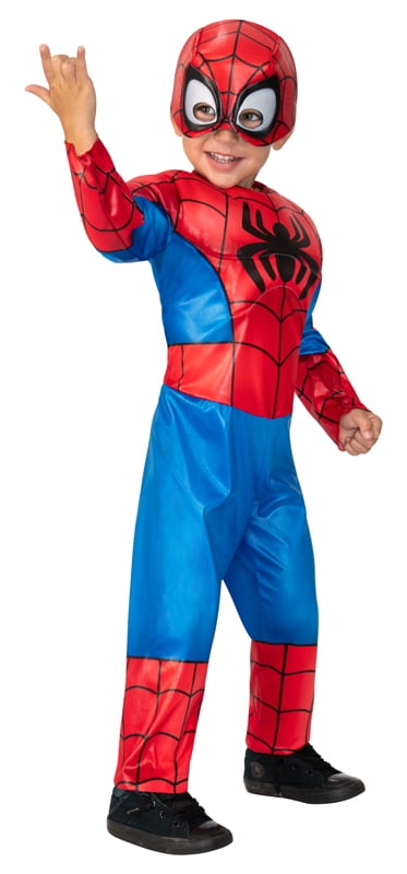 Marvel Spider Man Muscle Chest Toddler Cosplay Costume Jumpsuit 3t-4t for sale online 
