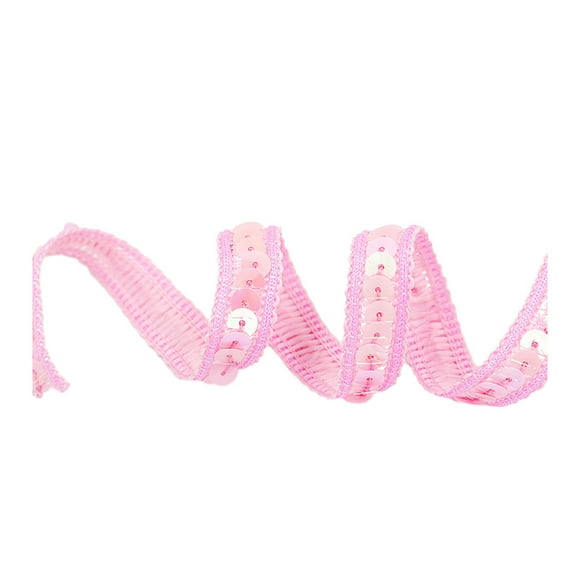 Xingzhi Glamorous Sequined Ribbon Band Be Star Of Show With Eye-Catching Accessory Vintage Sequined Band pink