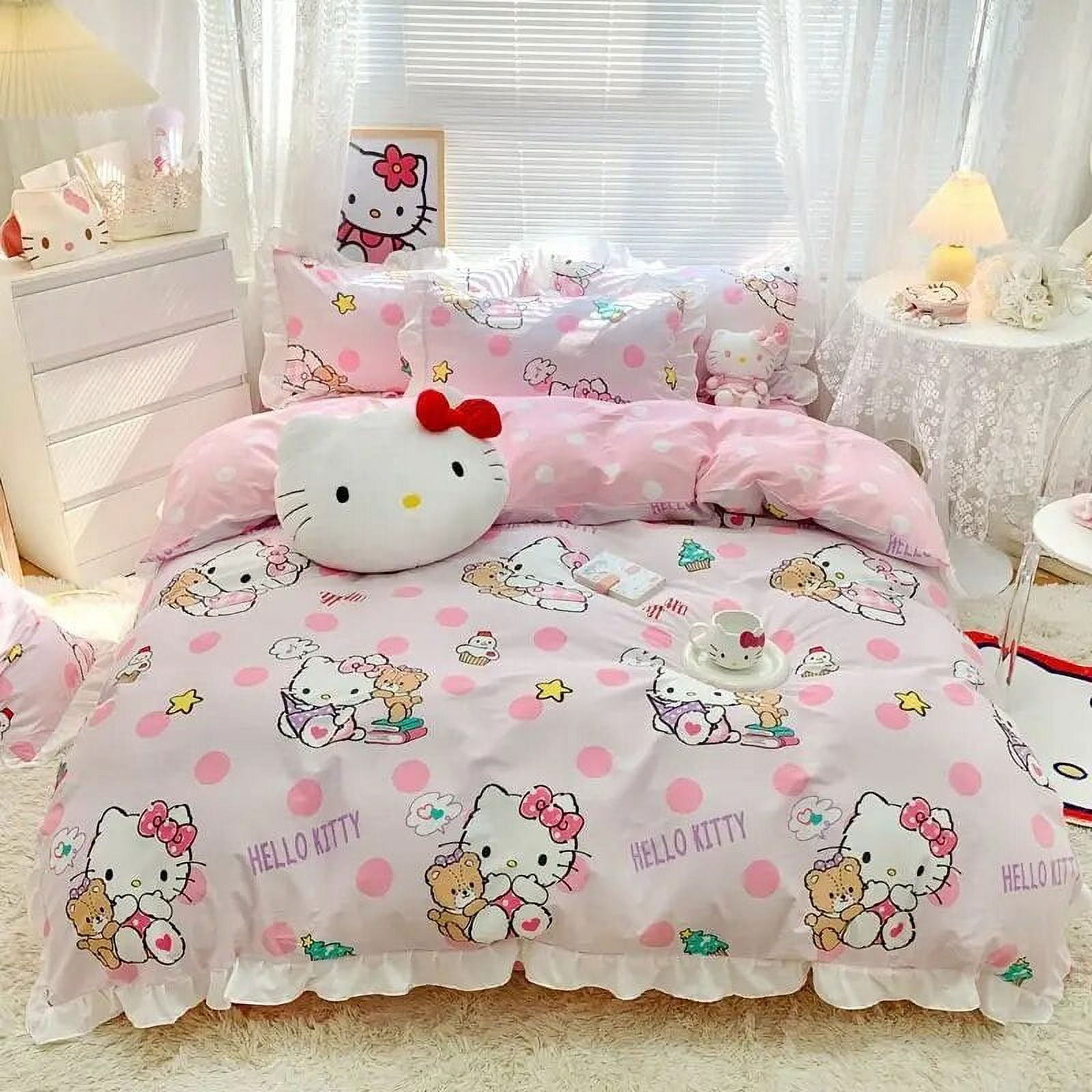 Hello Kitty Pink Sweet Quilt キテイパールブローチ ブローチ/コサージュ