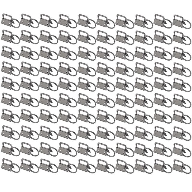 Hardware de pulsera de 100 piezas, hardware de llavero de 1 pulgada Compatible con llavero