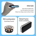 thumbnail image 4 of Altavoz Subwoofer Inalámbrico Portátil con Bluetooth 5.1 y Orificio para Cordón, Sonido Activo Inalámbrico de Metal, Color Negro., 4 of 5