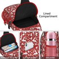 thumbnail image 4 of Sling Backpack,Red Christmas Silhouette Pattern Sling Bag with Water Bottle Holder,Waterproof Sling Bag for Men/Women with Headphone Jack for Hiking,Travel, 4 of 6