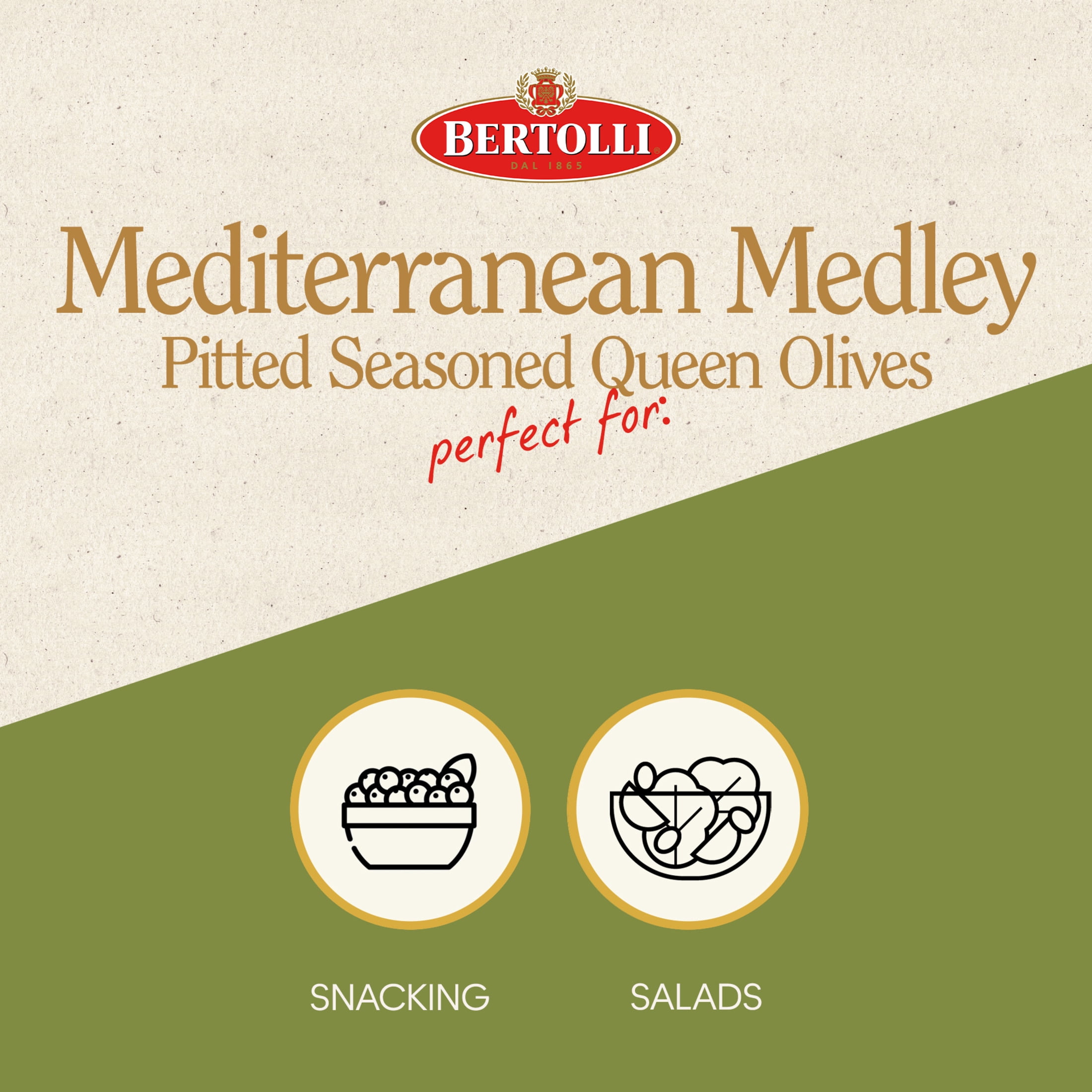 Bertolli Seasoned Pitted Mediterranean Medley Olives 11.6 oz