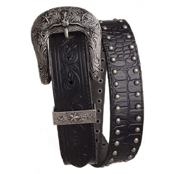 Nomad Creek Women's Western Studded Leather Belt