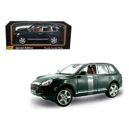 Porsche Cayenne Twin Turbo - Porsche Cayenne Turbo Green 1/18 Diecast Model Car by Maisto