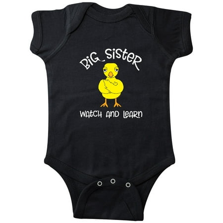 

Inktastic Big Sister Chick White Text Gift Baby Girl Bodysuit