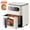 Beige, variant on Hicloud 7.5QT Air Fryer, 1600W Multifunction Airfryer with Visible Window, Adjustable Time&Temperature, Nonstick, 85% Less Oil, 100Pcs Liner
