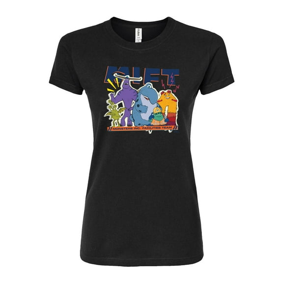 Monsters Inc. - Monster Inc Facilities Team Group - Juniors Fitted Graphic T-Shirt