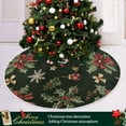 thumbnail image 3 of Yayeee Christmas Tree Skirt 35 inches for Xmas Tree Holiday Party Decoration, Green Christmas Holly, 3 of 6