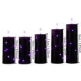 thumbnail image 3 of HaiSphere Purple Flameless Candle in Black Bullet Shape - Halloween Lamp for Bar Wedding Table, Essential Halloween Decorations and Halloween Party Decorations,D, 3 of 7