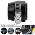thumbnail image 3 of Hose Finishing Clamp Finisher Connector for Fuel/Oil/Diesel/Gas/Air/Water Pipe 10AN Aluminium AlloyBlack, 3 of 5