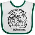 thumbnail image 3 of Inktastic Summer Vacation Mode Pensacola Beach Florida Boys or Girls Baby Bib, 3 of 4