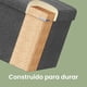thumbnail image 5 of Banco de Almacenamiento, Baúl, Caja de Almacenamiento, Plegable, Carga de 300 kg, 120 L, 110 x 38 x 38 cm, con Separador, Tela de Imitación Lino, Gris Oscuro,Gris Claro, 5 of 26