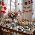 thumbnail image 5 of Sage Green Stripe Round 15 Inch Placemats Set of 2, Grey White Geometric Modern Abstract HeatResistant Non Slip Place Mats for Dining Table, Wipeable Braided Kitchen Table Mats for Housewarming, 5 of 9
