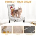 thumbnail image 7 of Christmas Chair Cover Set of 4 Gingerbread Winter Dining Room Slipcovers Stretch Parsons Chair Seat Protectors Xmas Holiday Decor-4PCS, 7 of 7