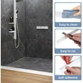 thumbnail image 4 of Collapsible Shower Threshold Water Dam Guard, Self-Adhesive Water Barrier for Shower, Water Stopper for Wet and Dry Separation, for Showers Bathtubs Countertops (39 Inch), 4 of 4