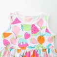 thumbnail image 6 of JIAYUE Kids Girls Spring Summer Dresses Cartoon Print Sleeveless Crew Neck Mid Length Cute Embroidered Sundress For Children Breathable Holiday Festival Celebration, 6 of 6