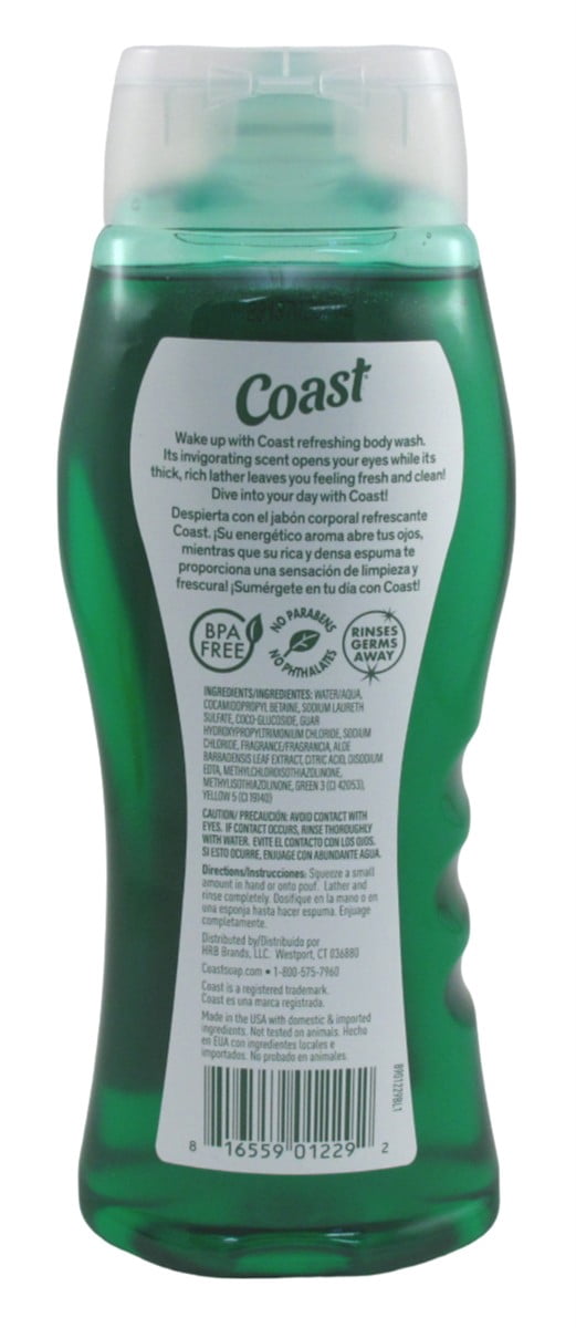 Coast Body Wash Emerald Burst 18oz (Pack of 3)
