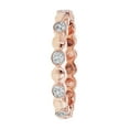 thumbnail image 2 of 14kt Rose Gold 1/7ct. Diamonds Geometric Eternity Wedding Band Ring, 2 of 5