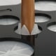 thumbnail image 5 of Cepillo de maquillaje Secado Rack Acrílico Pintura Cepillo Secado Rack de 14 orificios Stick y Rack Dry Cepillo Cepillos Cosméticos Soporte Arte Decking Rack Negro Noticed CE001643-01, 5 of 7