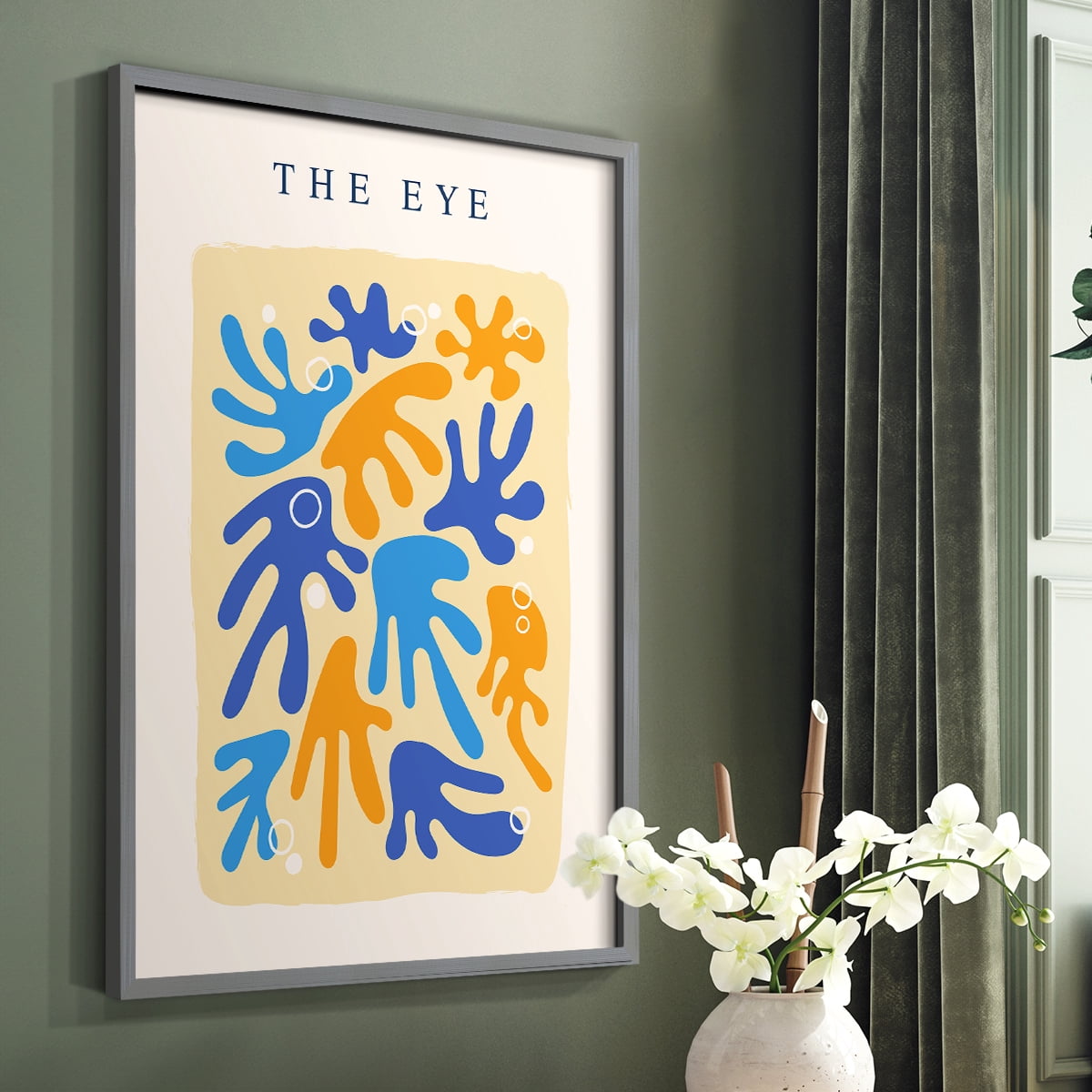 Matisse CCCIX in Gray Solid Wood 8 x 10 Framed Print