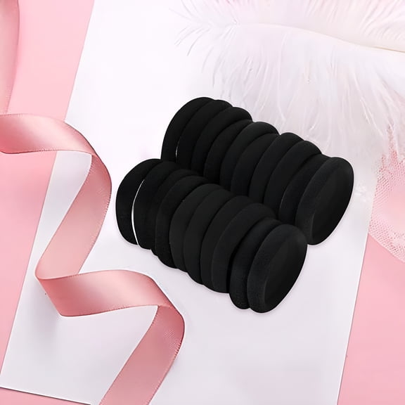 VANIDO Hair Ties for Women's Hair No Damage Thin Hair Small Rubber Bands Heavy Duty 20 Pieces/30 Pieces Of Girl Non-Damage Hairband Elastic Hairband, Small Ponytail Fixing Rope, Mixed Color Soft