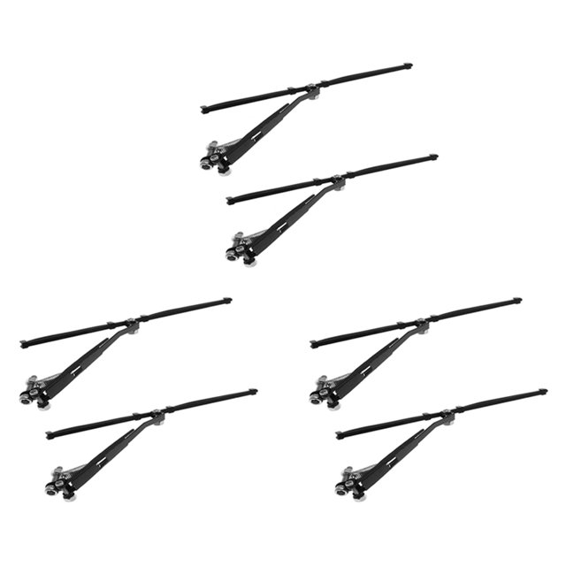 3X Limpiaparabrisas de Metal para 1/10 RC Coche de Orugas AXIAL SCX10 TRX4 G500 Piezas de Mejora