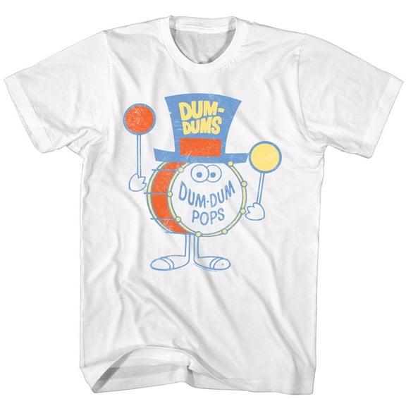 Dum Dums Dum Dum Pops White Adult T-Shirt