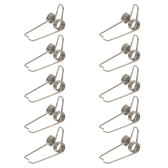 10 resortes de llave de compuerta de agua para trompeta, drenaje, accesorios de trompeta (plateados)