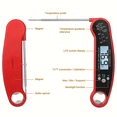 thumbnail image 3 of Amybaby 2-Second Instant-Read Meat Thermometer – Wireless Digital Food Thermometer for Grilling, Smoking, Oven Baking & BBQ – Ultra-Fast Precision with Backlit Display & Calibration, 3 of 13