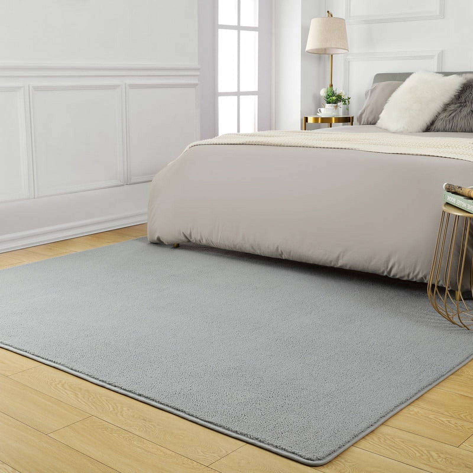 Lochas Soft Modern Area Rug Boho Rugs for Bedroom Living Room Nursery Modern Home Decor Carpet,4'x6',Gray