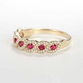 thumbnail image 6 of HeartsAndYou 2ct Natural Ruby Infinity Twisted Half Eternity Band 100% 14k SOLID Yellow Gold, 6 of 9
