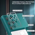 thumbnail image 3 of SaniMore for Samsung Galaxy S22 Ultra Case Transparent PC & Soft TPU Built-in Electroplated Lens Ring, Magnetic Flip Cover with Card Slot & Kickstand Shockproof Protective Shell, Red, 3 of 10