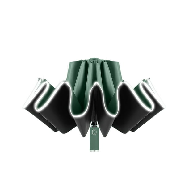 Soidarity Paraguas para hombre, impermeable, portátil, plegable, Protector de viaje, sombrilla de vinilo, 10 varillas, protección solar Personal, carpas Verde Soidarity OD029055-08