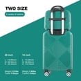 thumbnail image 4 of Tripcomp Luggage Sets 2 Piece Suitcase Set (14/20/)Hardside Suitcase with Spinner Wheels Lightweight Carry On Luggage(Dark Green), 4 of 9