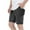 ☪372-Black, variant on Men's PU Leather Shorts Elastic Waist Shorts Rave Hot Short Pants with Pockets Casual Streetwear Clubwear