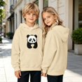 thumbnail image 7 of Otqutp Kids Boys Girls Pullover Hoodie Cute Panda Graphic Long Sleeve Sweatshirt Fashion Loose Tops with Kangaroo Pocket, 7 of 7