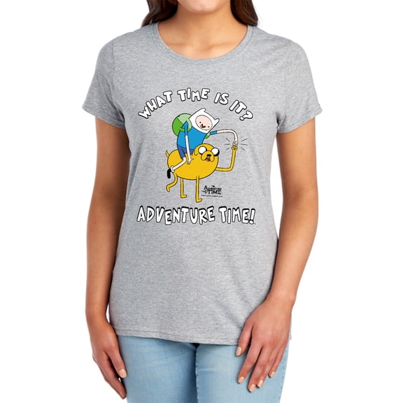 Adventure Time Ride Bump Women's T Shirt, Athletic Heather, Medium