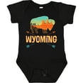thumbnail image 3 of Inktastic Wyoming Vacation Buffalo Silhouette Boys or Girls Baby Bodysuit, 3 of 5