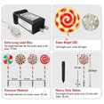 thumbnail image 6 of 8PK 28inch 8 Modes 160LED Christmas Lollipop Light for Outdoor Christmas Decorations Flashing Christmas Pathway Lights, 6 of 7
