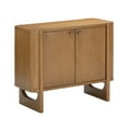 thumbnail image 6 of Nathan James Solace Mid Century Modern Cabinet, Storage Cabinet or Accent Cabinet with Doors with Solid Wood Legs and Adjustable Shelf, Light Brown, 6 of 6